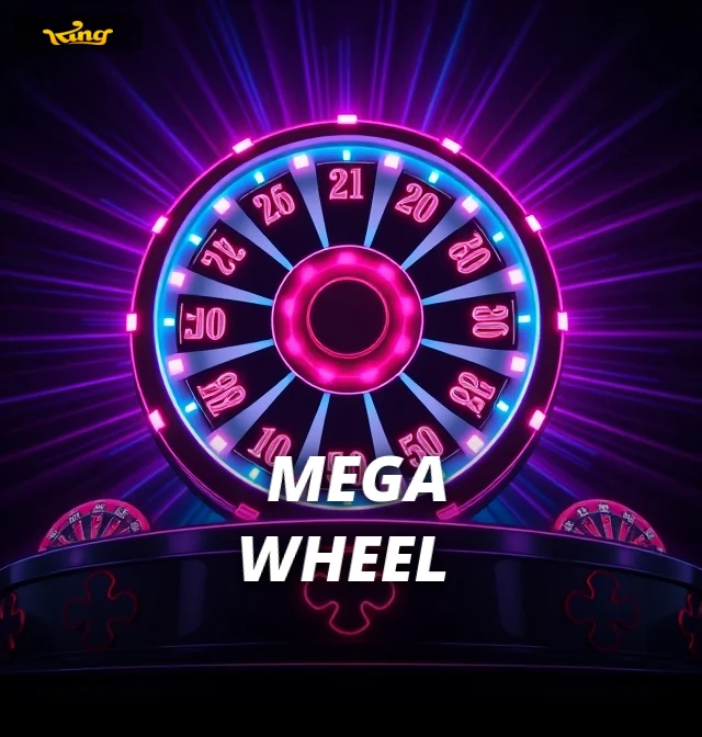 Mega Wheel game tile in the KingExch365 casino lobby